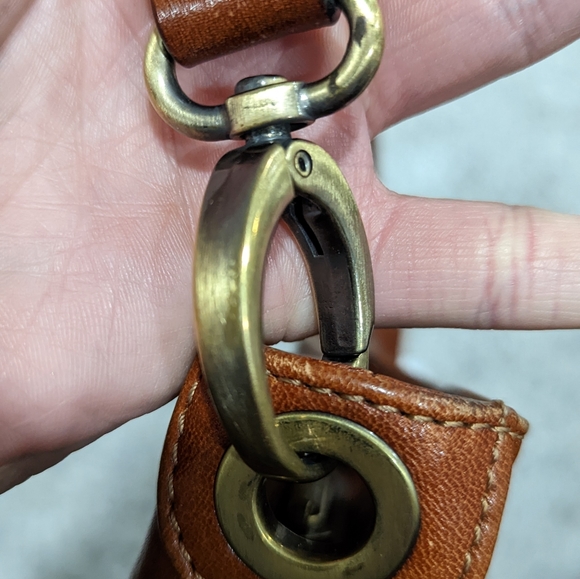 Brown Leather Gianni Conti shoulder bag - Picture 4 of 12